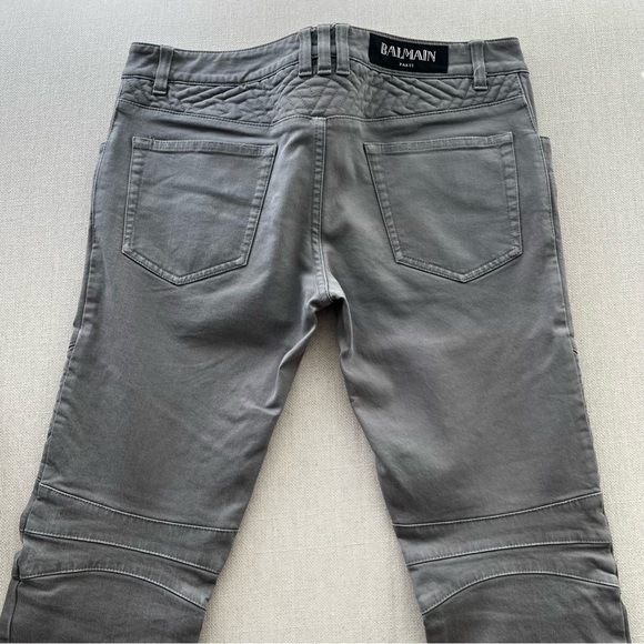 BALMAIN Gray Authentic Designer Jeans - Picture 2 of 6